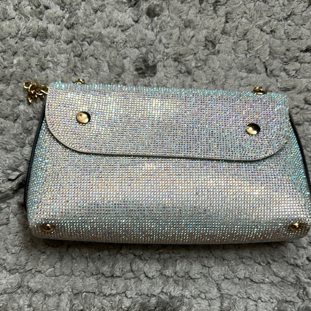 Elegant Silver Clutch Bag